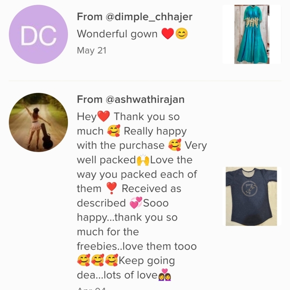 Meet your Posher, @shri526.. Customer reviews😇🌺 - Picture 3 of 6